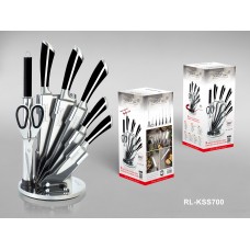 Royalty Line Set de cutite 8 piese, maner negru..